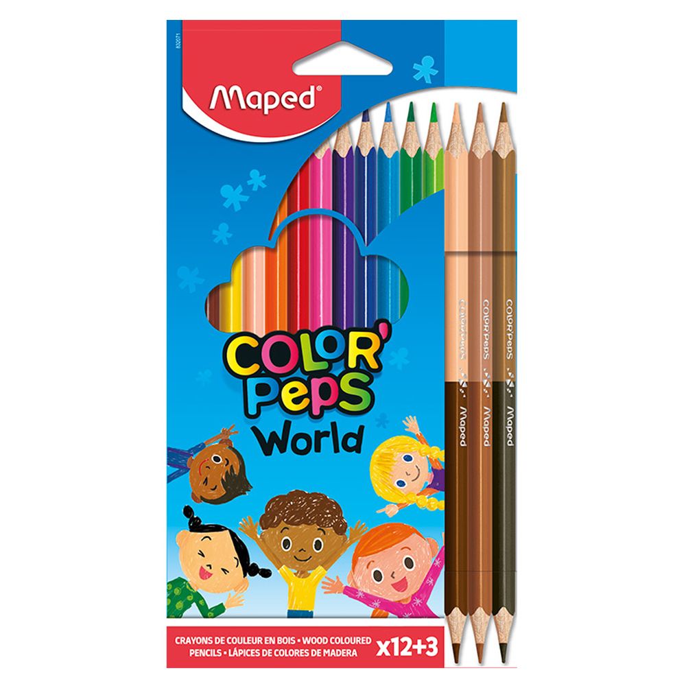 Lápis Cor Maped Color Peps 12 + 3