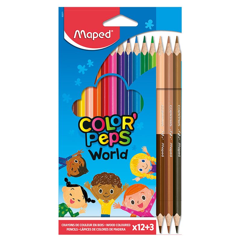 Lápis Cor Maped Color Peps 12 + 3