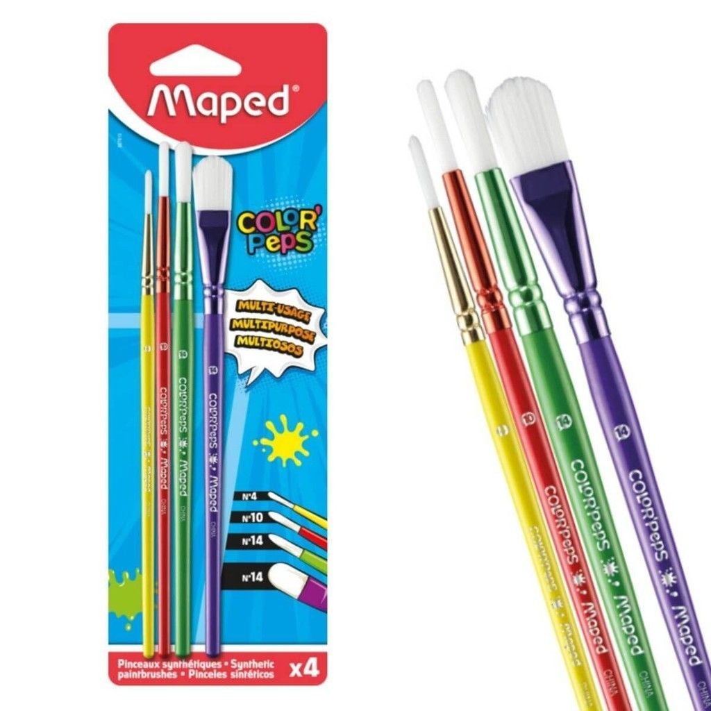 Pincel Maped Color Peps Sintético c/4un
