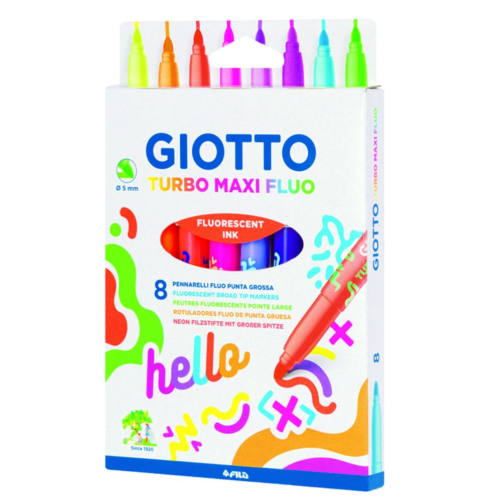 Marcador Giotto Turbo Maxi Fluo 8