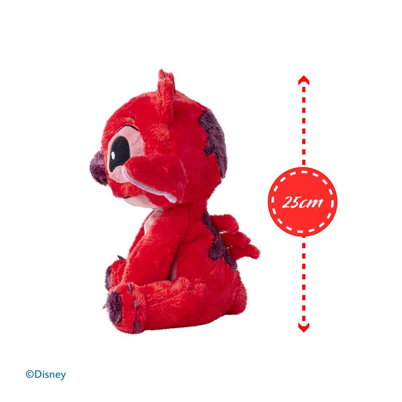 Peluche Lilo &amp; Stitch Leroy Vermelho 25cm.