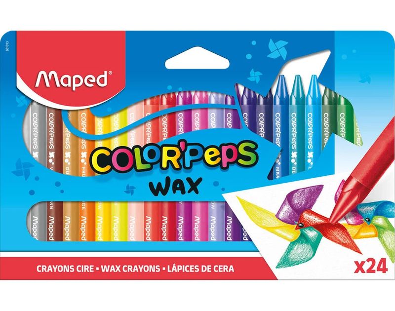 Lápis Cera Maped Color Peps 24