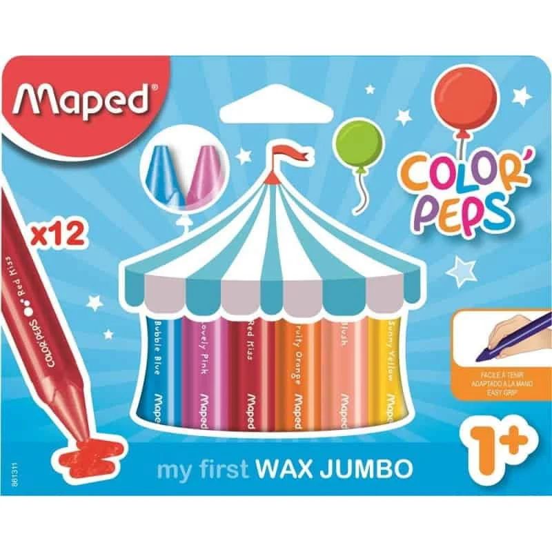 Lápis Cera Maped Wax Jumbo