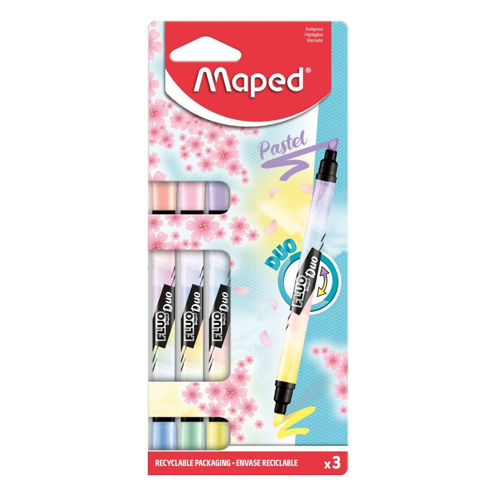 Sublinhador Maped Fluo Duo Pastel