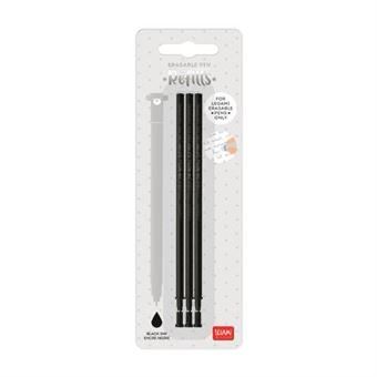 Recarga Legami Gel Pen Eresable Preta - 3 Unidades