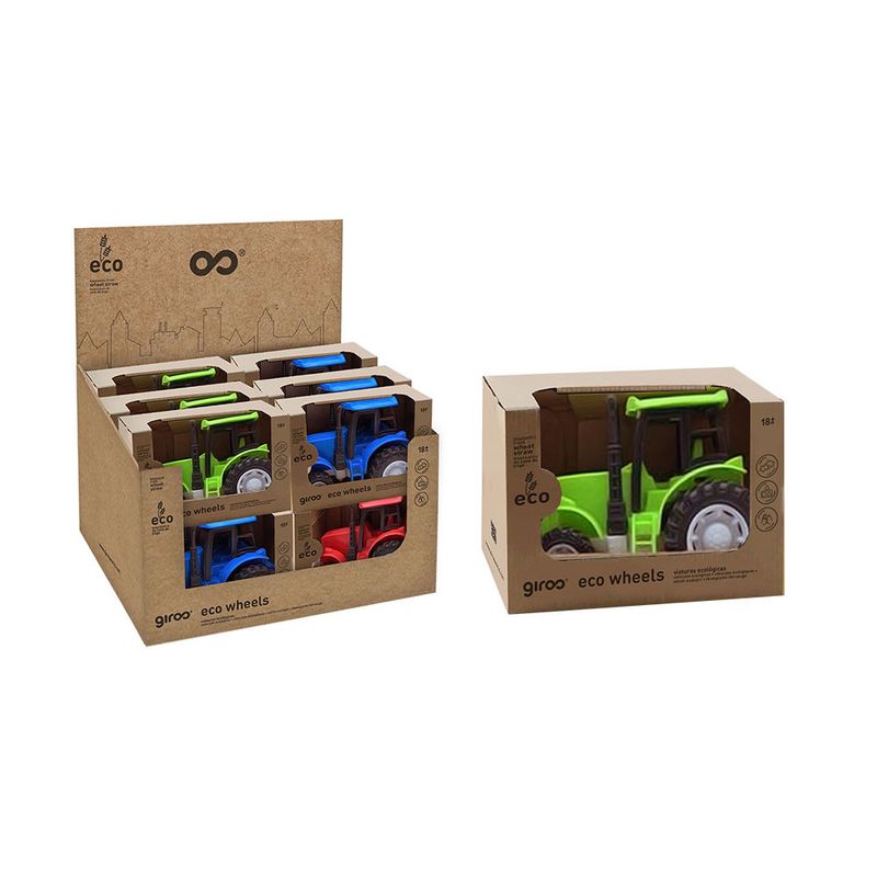 Trator Roda Livre 10 cm Giros Eco Sort.