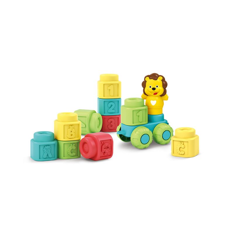 Blocos de Borracha Macia 19 pcs Letras e Números