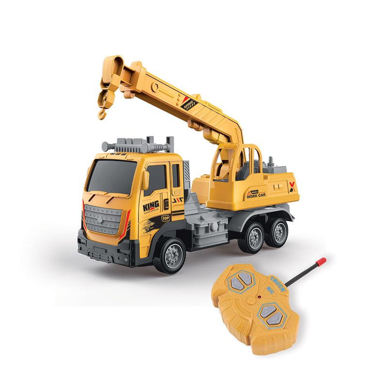 Camião Grua 1:16 c/ R/C 6 Funções e Luzes
