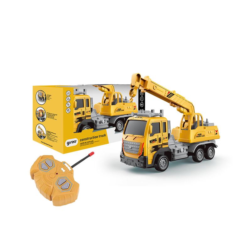 Camião Grua 1:16 c/ R/C 6 Funções e Luzes