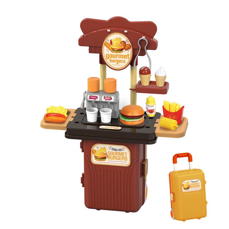 Mini Trolley 4 em 1 Hamburgueria Sort. Giros
