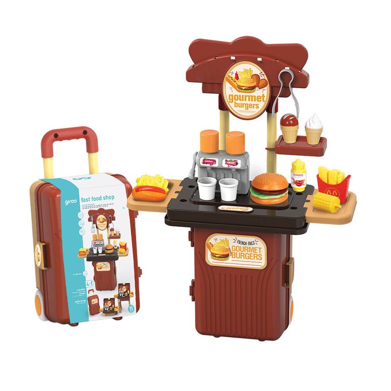 Mini Trolley 4 em 1 Hamburgueria Sort. Giros
