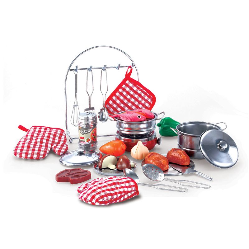 Set Cozinha Utensílios Metal 25 Peças Giros