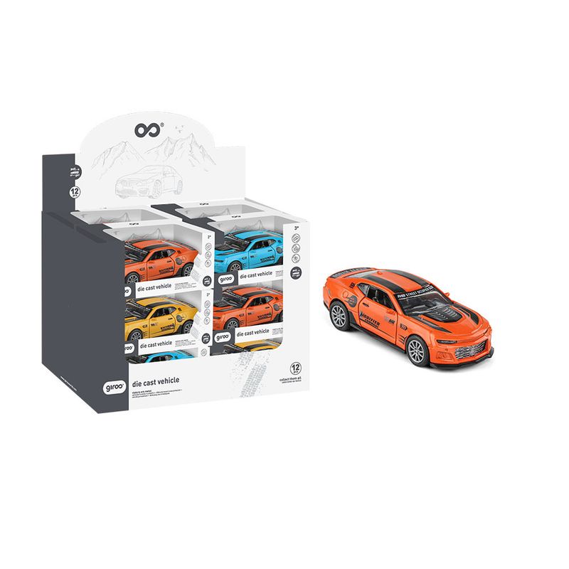 Carro Alloy 3 Sort. Pull Back 1:32 Giros