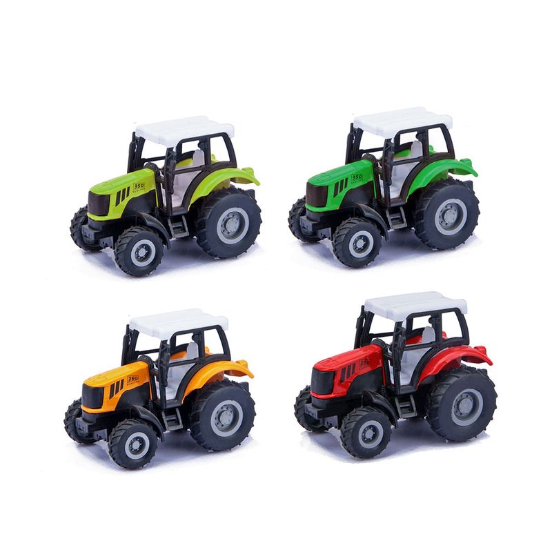 Trator 4 Sort. Pull Back 1:43 Giros