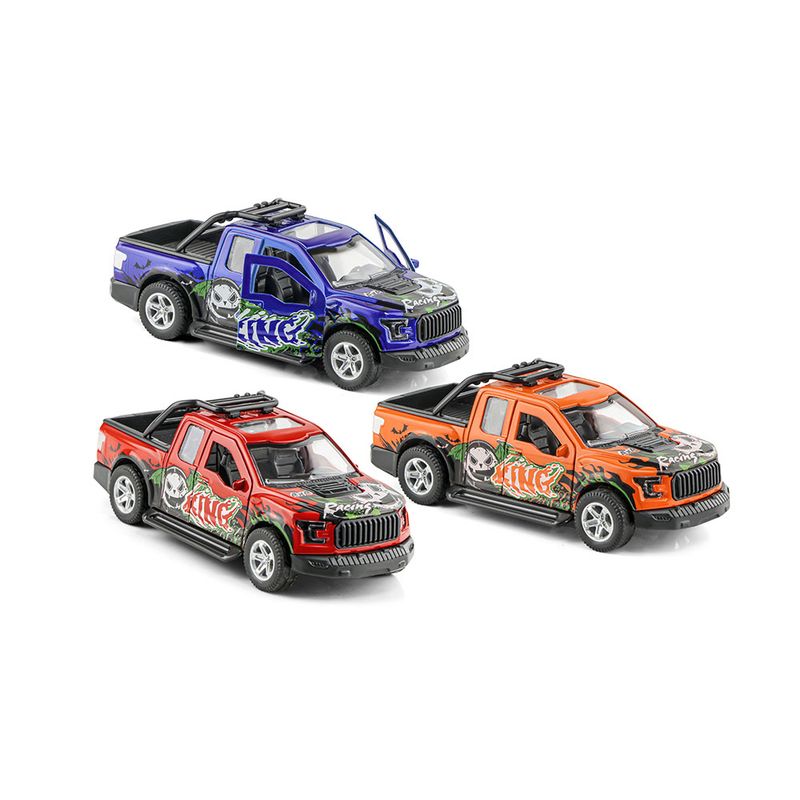 Carro King 3 Sort. Pull Back 1:32 Giros