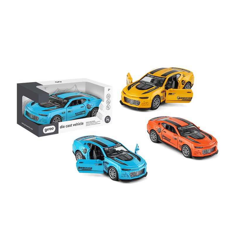 Carro Alloy 3 Sort. Pull Back 1:32 Giros