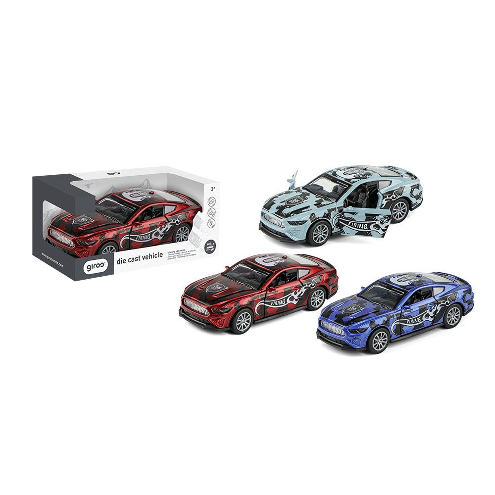 Carro Firing 3 Sort. Pull Back 1:32 Giros