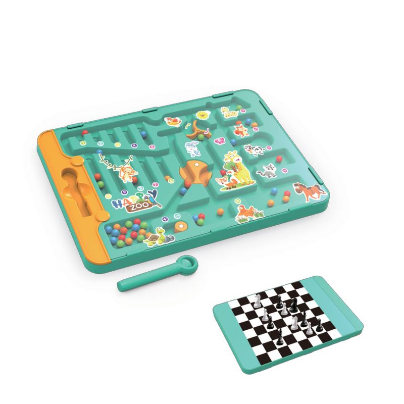 Jogo 2 em 1 Zoo e Xadrez
