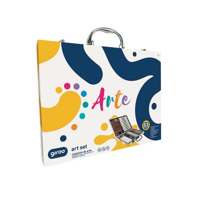 Conjunto de Pintura Infantil com 53 peças