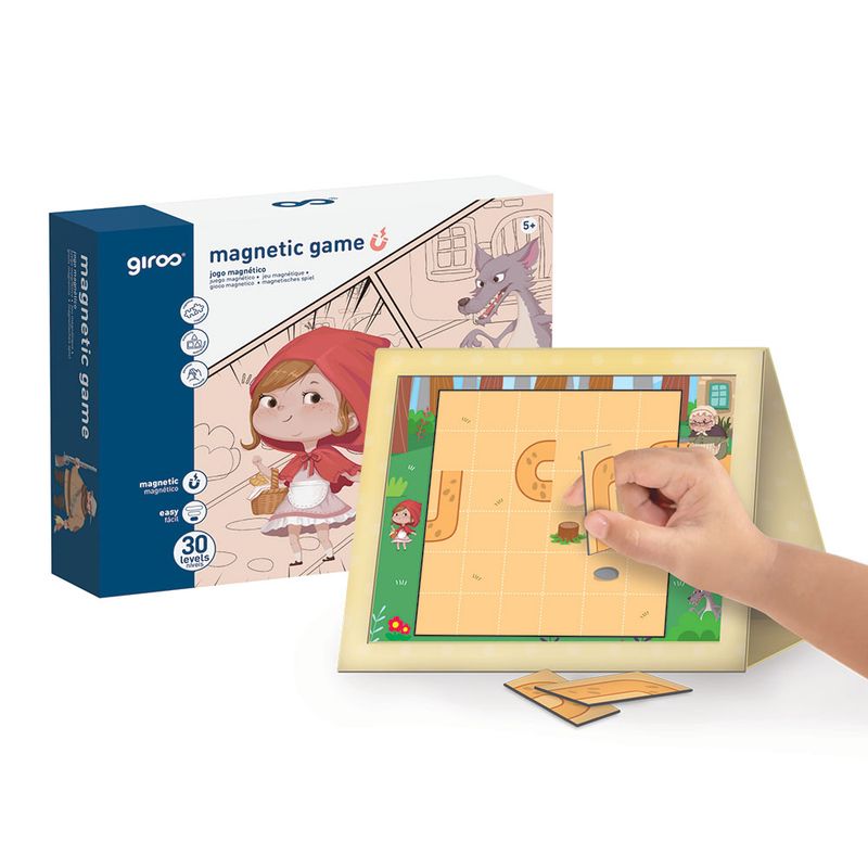 Jogo Magnético 30 Pcs Capuchinho Vermelho Giros
