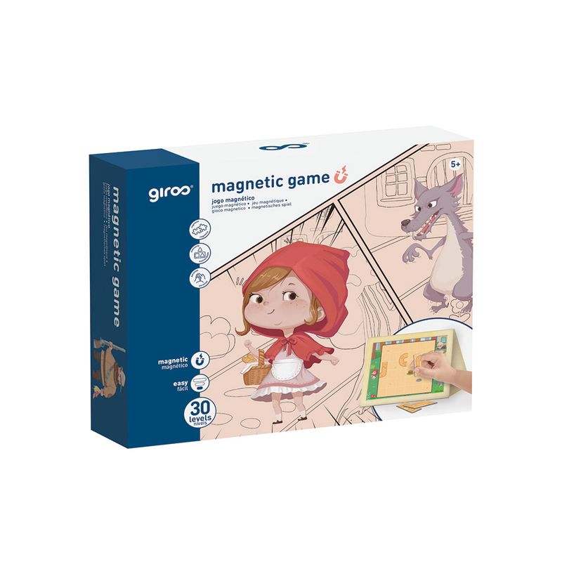Jogo Magnético 30 Pcs Capuchinho Vermelho Giros