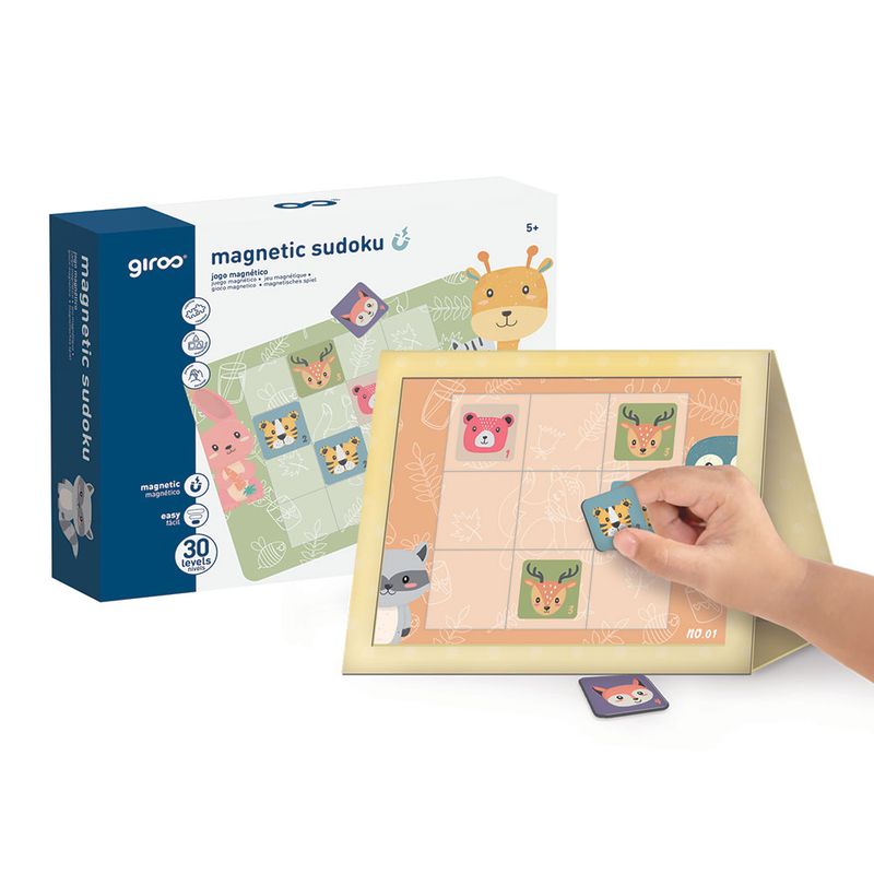 Jogo Magnético 30 Pcs Sudoku Infantil Giros Play
