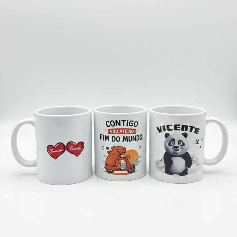Caneca Branca Personalizada - 330ml