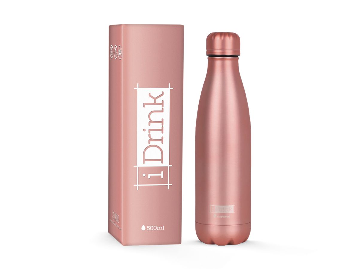 Garrafa Térmica IDrink Metalizada Rosa