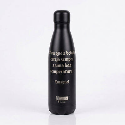 Garrafa Térmica IDrink Metalizada Azul
