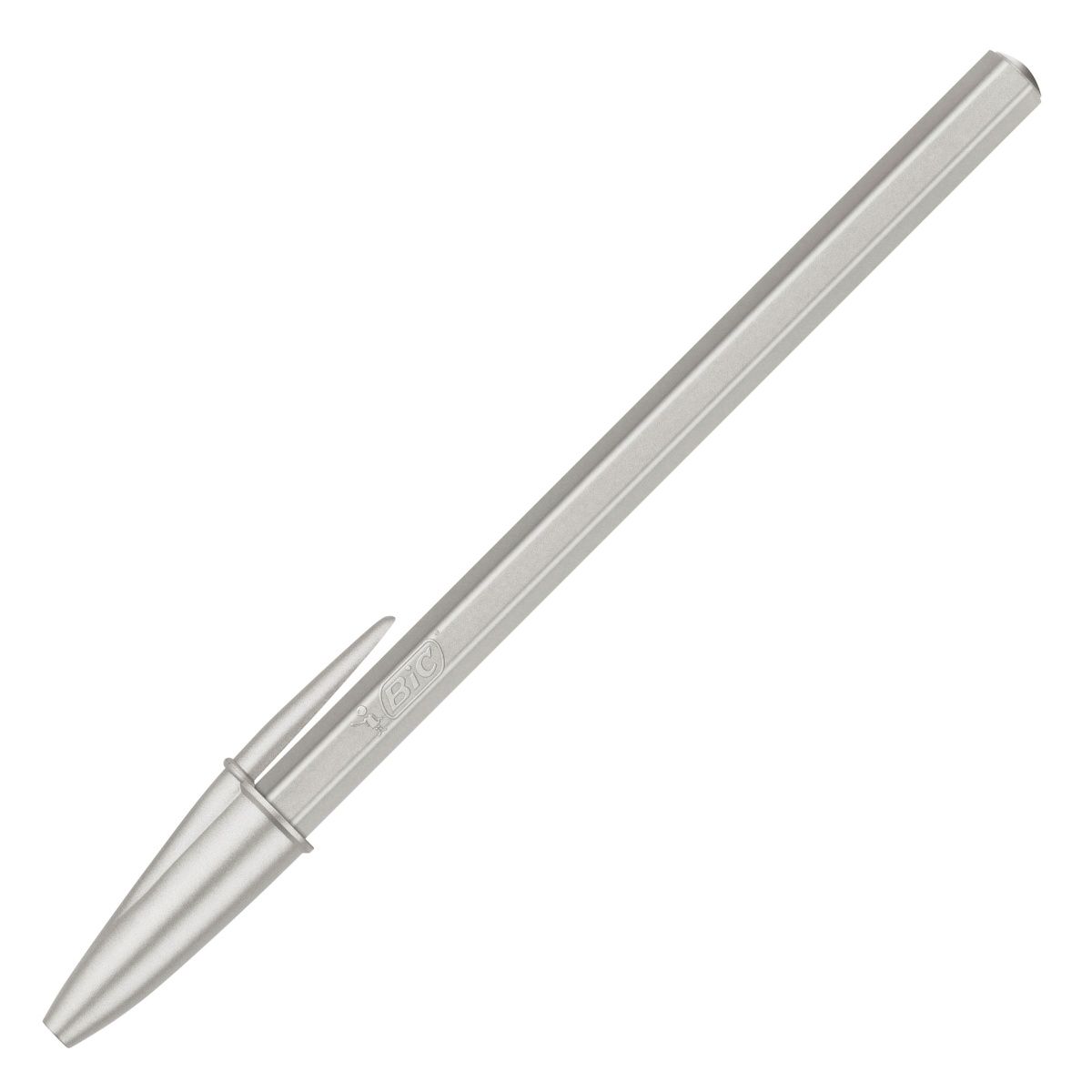 Esferográfica BIC Cristal Glace Prateada