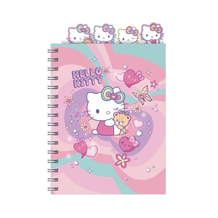 Caderno Espiral A5 c/ Divisores Hello Kitty Sweet