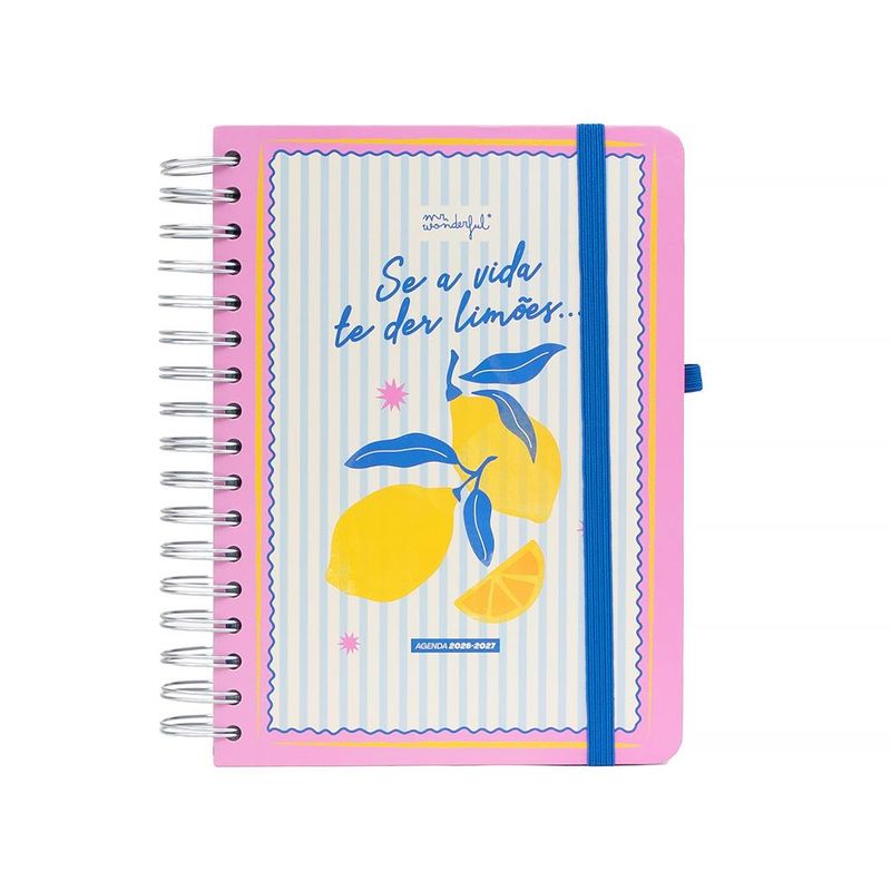 Agenda Mr. Wonderful 26-27 Diária - Se a vida te der limões