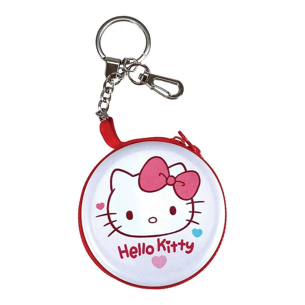 Porta-Moedas Metálico com Porta-Chaves Hello Kitty