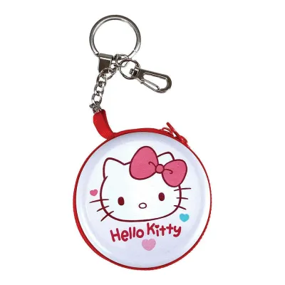 Porta-Moedas Metálico com Porta-Chaves Hello Kitty