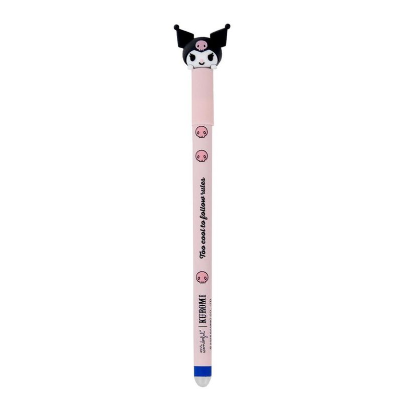 Esferográfica Apagável Bo-Bo Hello Kitty Kuromi - Too cool to follow rules