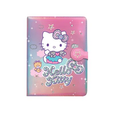 Caderno A5 Hello Kitty Sparklecom Fecho Magnético