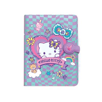 Caderno A5 Hello Kitty Colorful com Fecho Magnético