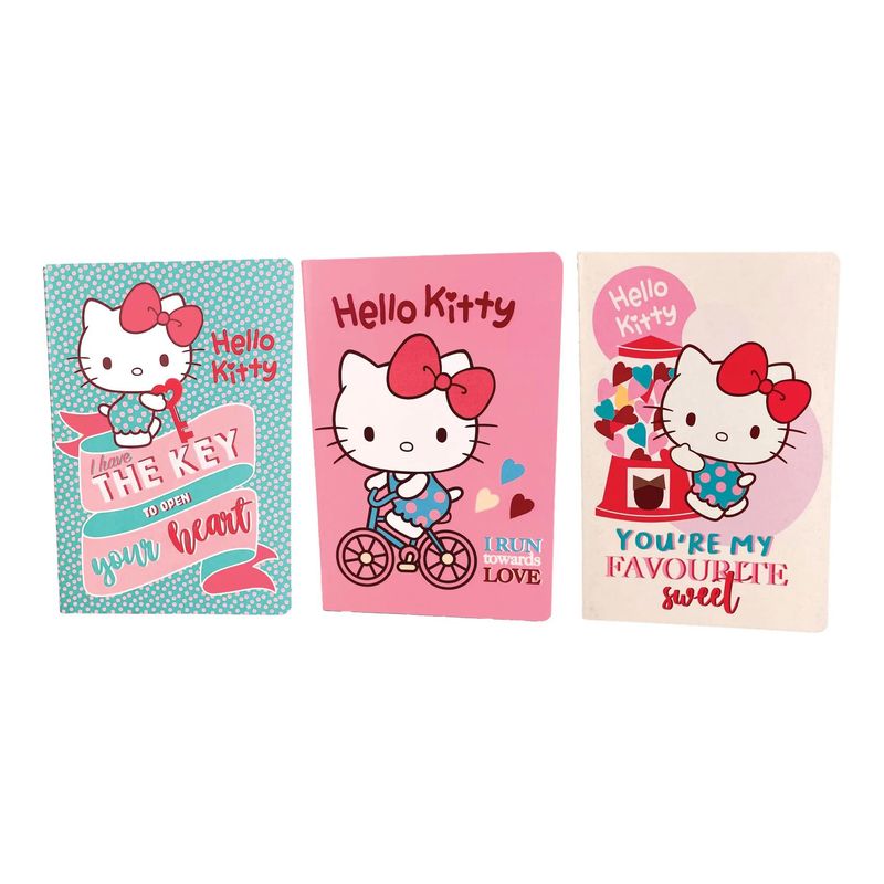 Pack de 3 Cadernos A5 Hello Kitty 32 Folhas
