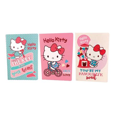 Pack de 3 Cadernos A5 Hello Kitty 32 Folhas