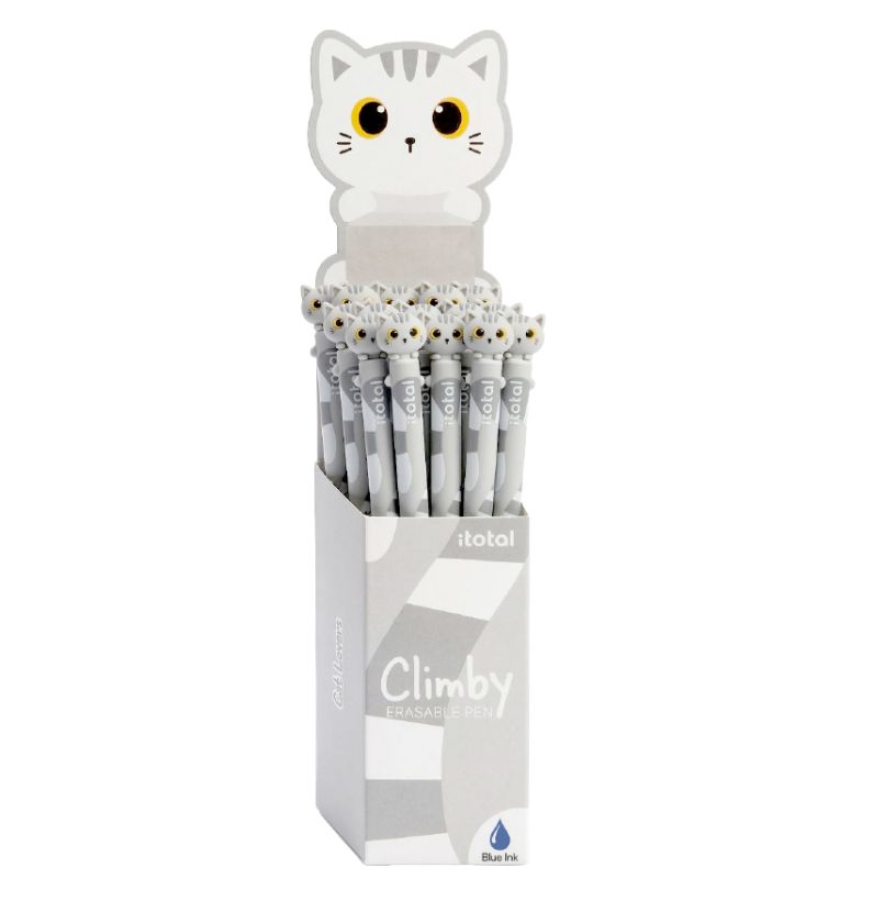 Caneta Apagável ITotal Climby Gato Branco
