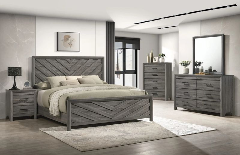 B064 Queen bedroom, 5 pc.