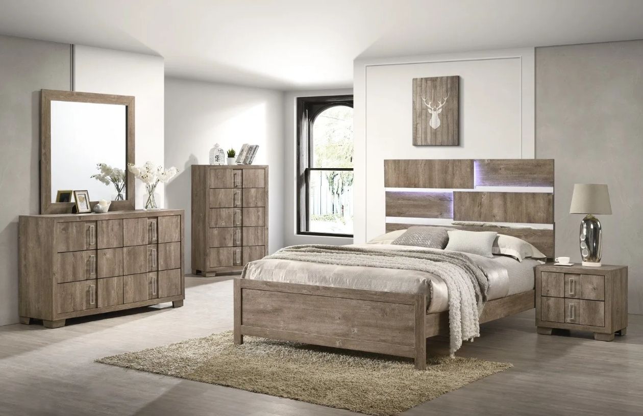 B095 Queen bedroom, 5 pc.