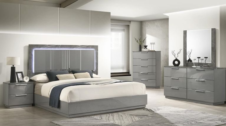 Elara Queen 5 PC Gray
