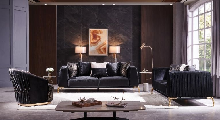 Majesty Sofa Ivory &amp;amp; Black