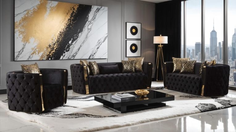 Naomi Sofa Black