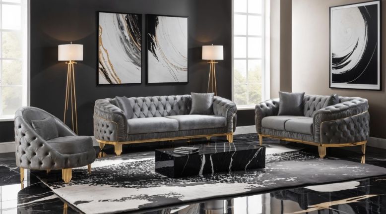 Vanessa Sofa Gray