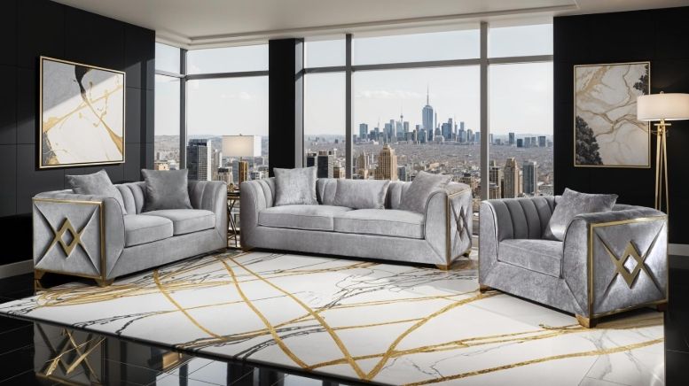 Velencia Sofa Silver