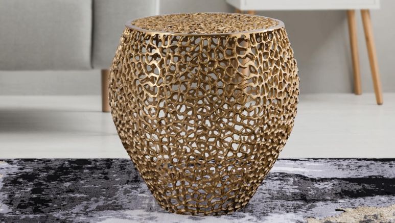 ET3403-18 Side Table Gold