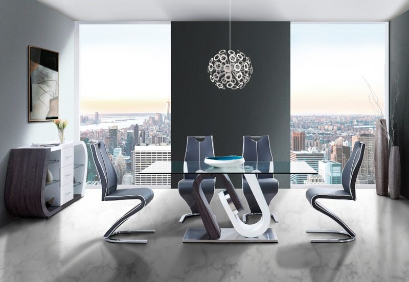 D4127N DINING TABLE + 8 D4127N DINING CHAIRS