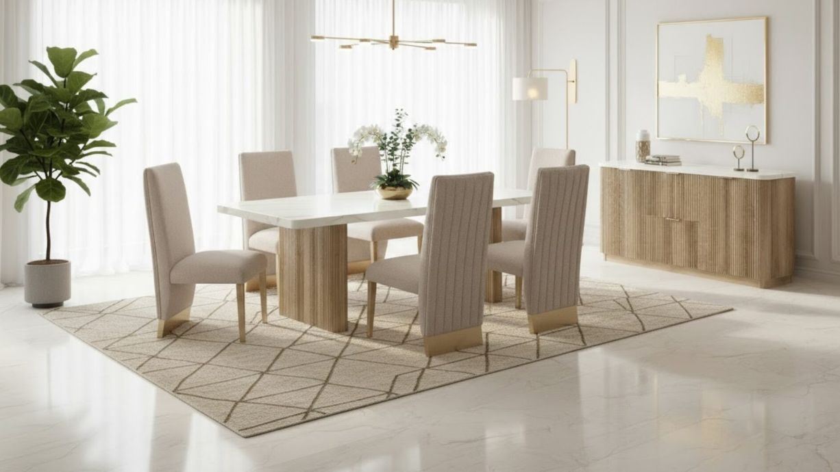 D2504DT AND 4 D12DC BEIGE/NATURAL